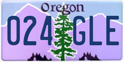 OR license plate 024GLE