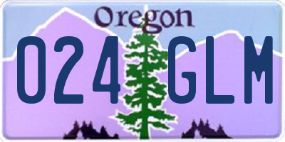 OR license plate 024GLM