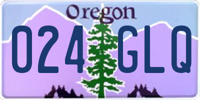 OR license plate 024GLQ