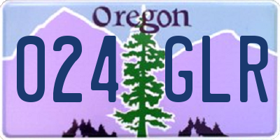 OR license plate 024GLR