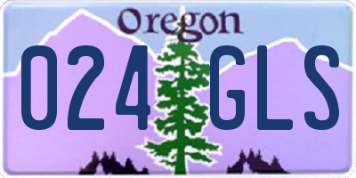 OR license plate 024GLS