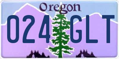 OR license plate 024GLT