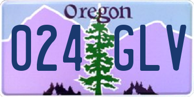 OR license plate 024GLV
