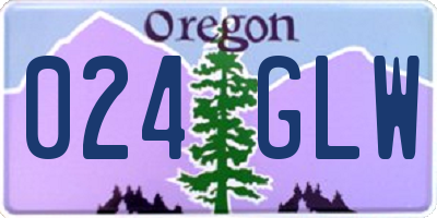 OR license plate 024GLW