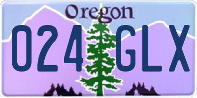 OR license plate 024GLX
