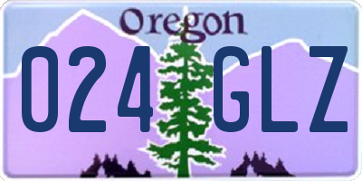 OR license plate 024GLZ
