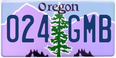 OR license plate 024GMB