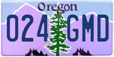 OR license plate 024GMD