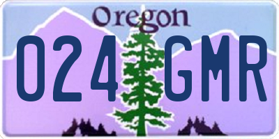 OR license plate 024GMR