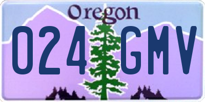 OR license plate 024GMV
