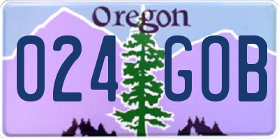OR license plate 024GOB