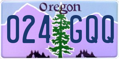 OR license plate 024GQQ