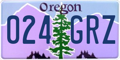 OR license plate 024GRZ