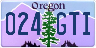 OR license plate 024GTI