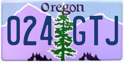 OR license plate 024GTJ