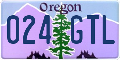 OR license plate 024GTL