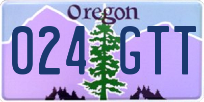 OR license plate 024GTT