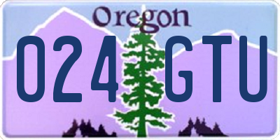 OR license plate 024GTU