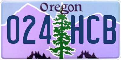 OR license plate 024HCB