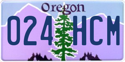 OR license plate 024HCM