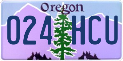 OR license plate 024HCU