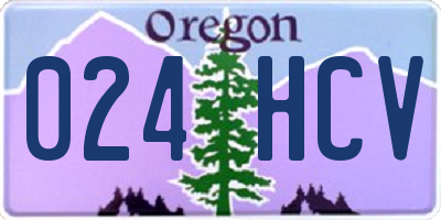 OR license plate 024HCV