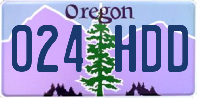 OR license plate 024HDD