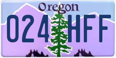 OR license plate 024HFF