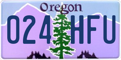 OR license plate 024HFU