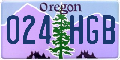 OR license plate 024HGB
