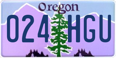 OR license plate 024HGU