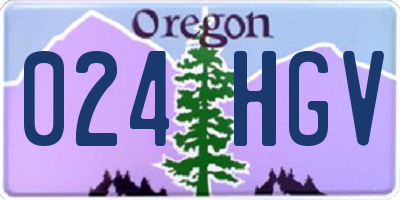 OR license plate 024HGV