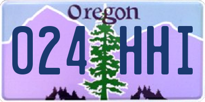 OR license plate 024HHI