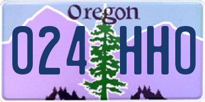 OR license plate 024HHO