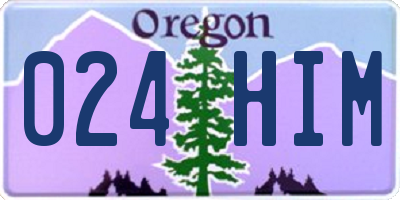 OR license plate 024HIM