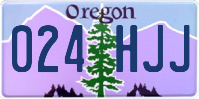 OR license plate 024HJJ