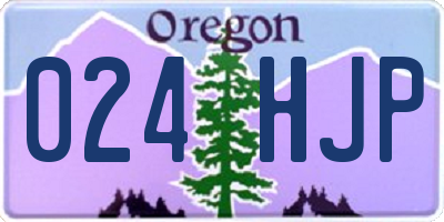 OR license plate 024HJP