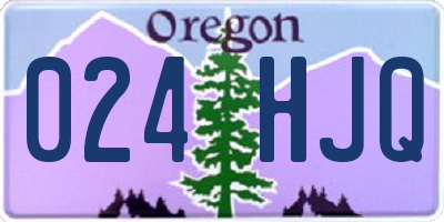 OR license plate 024HJQ
