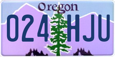 OR license plate 024HJU