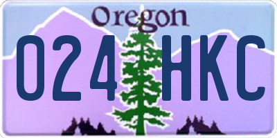 OR license plate 024HKC