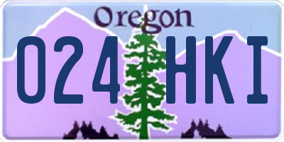 OR license plate 024HKI