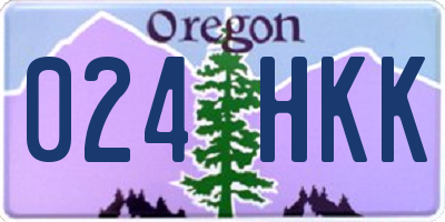 OR license plate 024HKK