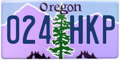 OR license plate 024HKP