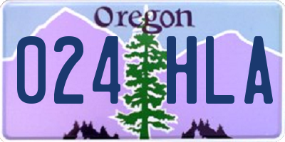 OR license plate 024HLA