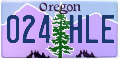 OR license plate 024HLE