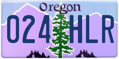 OR license plate 024HLR