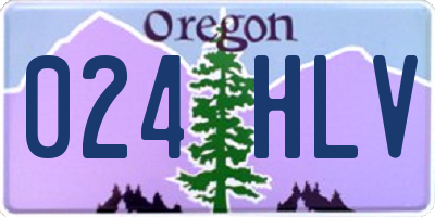 OR license plate 024HLV