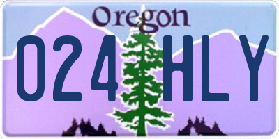 OR license plate 024HLY