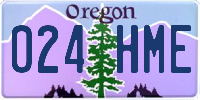 OR license plate 024HME