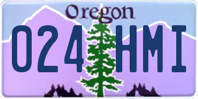 OR license plate 024HMI